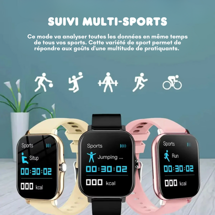 Montre Connectée Multifonction + Ecouteurs Bluetooth OFFERTS