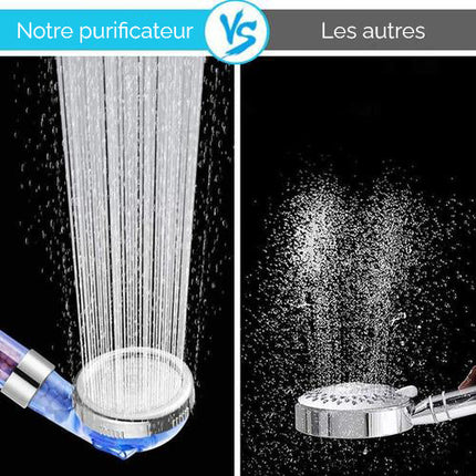 Pommeau de douche avec billes filtrantes