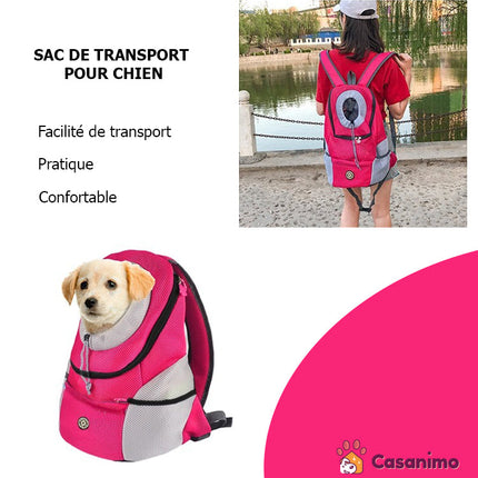 Sac à dos de transport pour chien