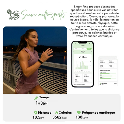 SMART RING - Bague connectée suivi santé